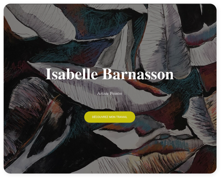 Tableau abstrait impressionnant de l'artiste peintre Isabelle Barnasson