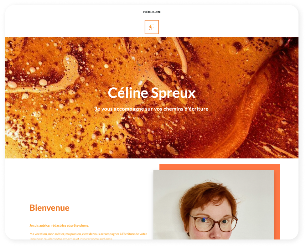 Ancienne page coaching du site de Céline Spreux, non alignée avec sa nouvelle offre